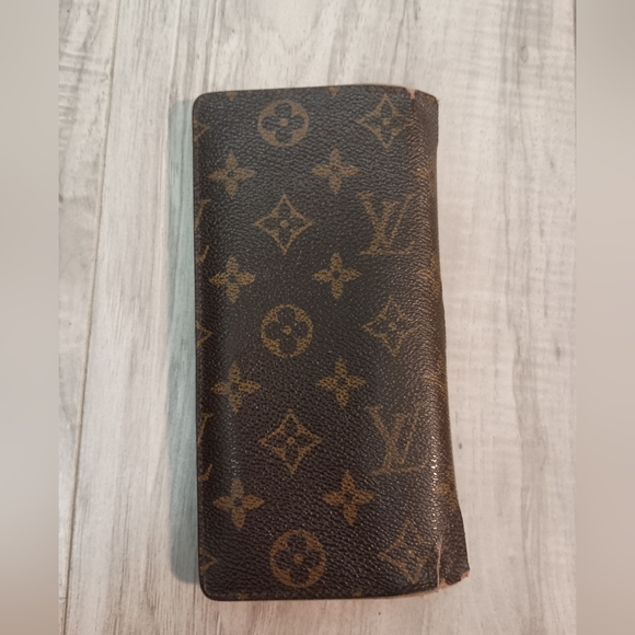 LOUIS VUITTON PORTE FOUIL BROZA MONOGRAM CANVAS Brown PVC WOMEN'S Used - Picture 4 of 13